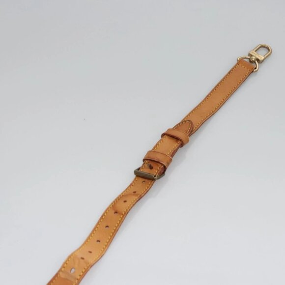LOUIS VUITTON Adjustable Shoulder Strap Leather 36.6""-44.1"" Beige Auth EC522 - Picture 7 of 9